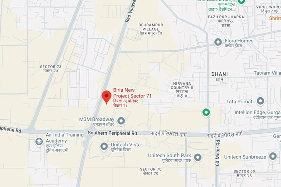 Birla Pravaah Location Map